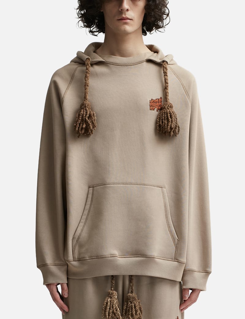 Adish - Tatreez Logo Contrast Stitched Lakiya Hoodie | HBX