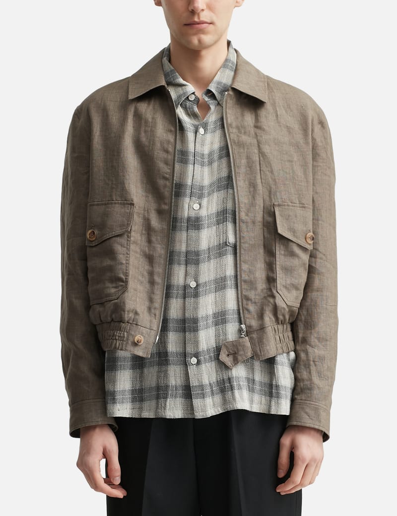 COOR Double Pocket Station Blouson Jacket - Lightweight linen