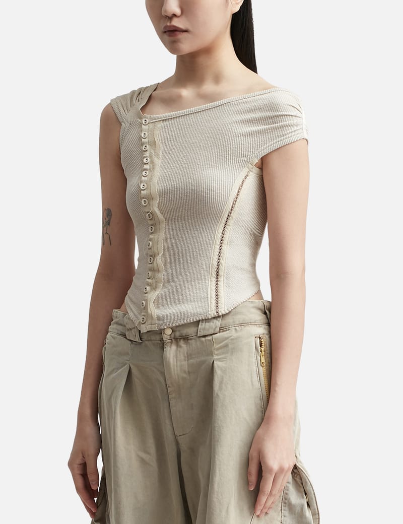 Hyein Seo - CROSS STITCH TOP | HBX - Globally Curated Fashion and