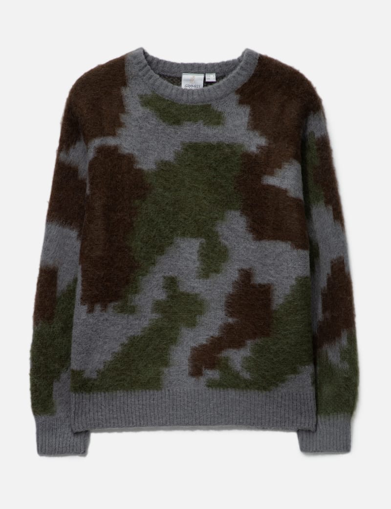 マジックスティック MOHAIR CAMO CREW KNIT WOOD ニット 楽天市場】MAGIC STICK Mohair Camo Crew knit (WOODLAND) : maroon