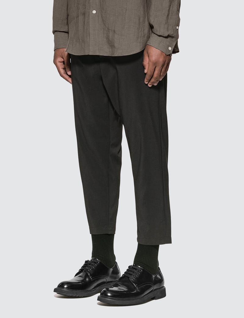 SOPHNET. - Wide Cropped Tapered Stretch Pants | HBX - Globally