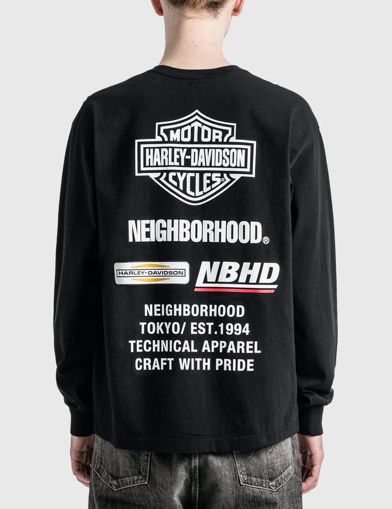 NEIGHBORHOOD - H-D クルーネック ロングスリーブ Tシャツ | HBX