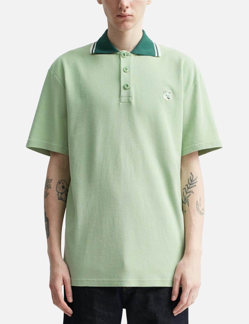 Maison Kitsuné - TONAL FOX HEAD PATCH POLO | HBX - HYPEBEAST 為您