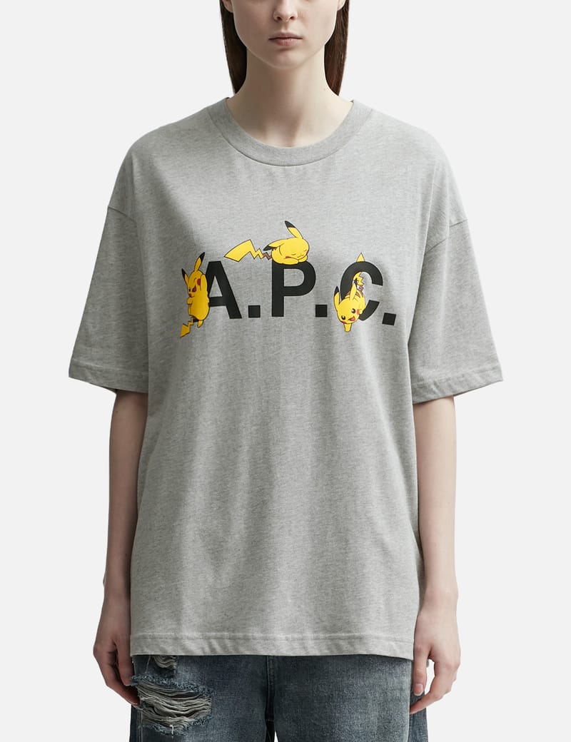 A.P.C.×ポケモン　ピカチュウグレーTシャツトルコ製