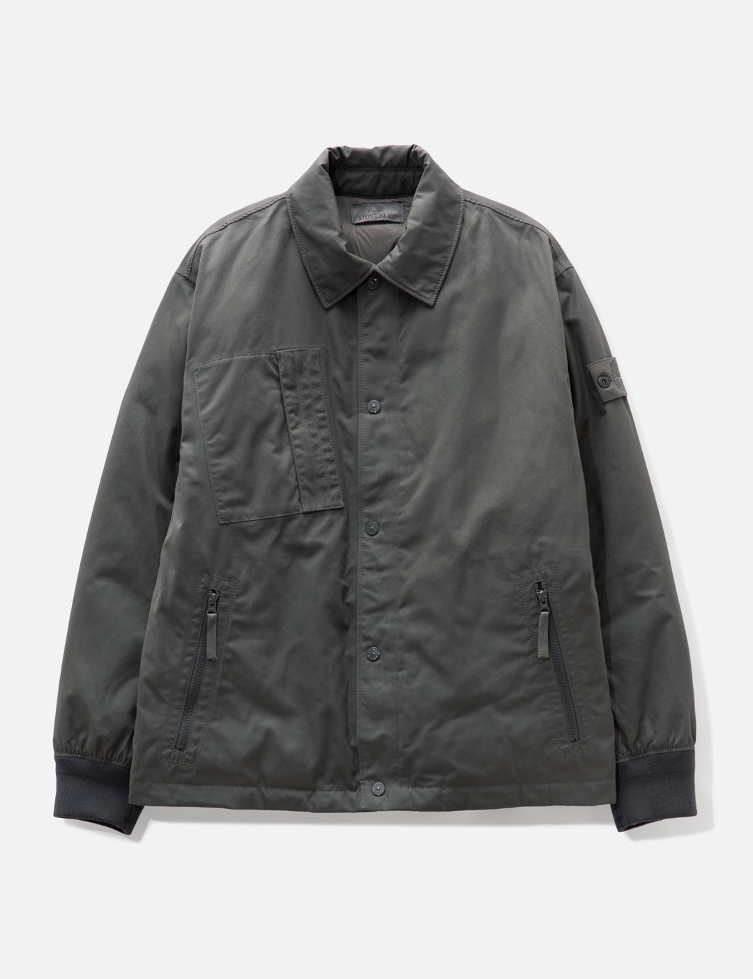 Stone Island - O-VENTILE® Down Shirt Jacket | HBX - Globally Curated ...
