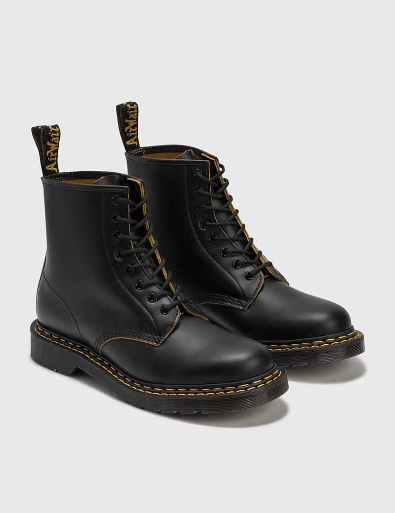 靴 Dr.Martens 8hole laceup boots stitch y2k Vintage Doc Dr Martens 8A07 Y2K Brown Leather Boots UK7 US8