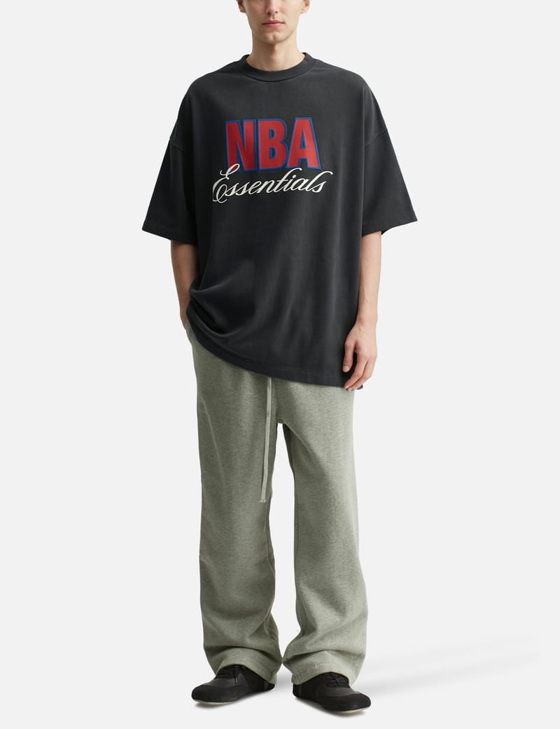 Fear of God Essentials NBA 90'S T-Shirt - Black cotton crewneck
