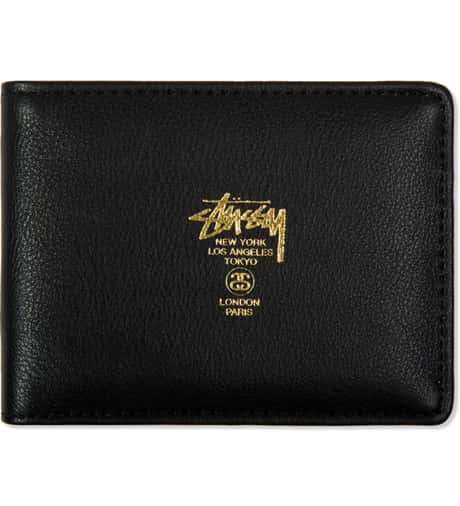 Stüssy - Black CLC Bi-Fold Wallet | HBX