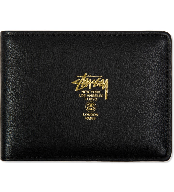 Stüssy - Black CLC Bi-Fold Wallet | HBX