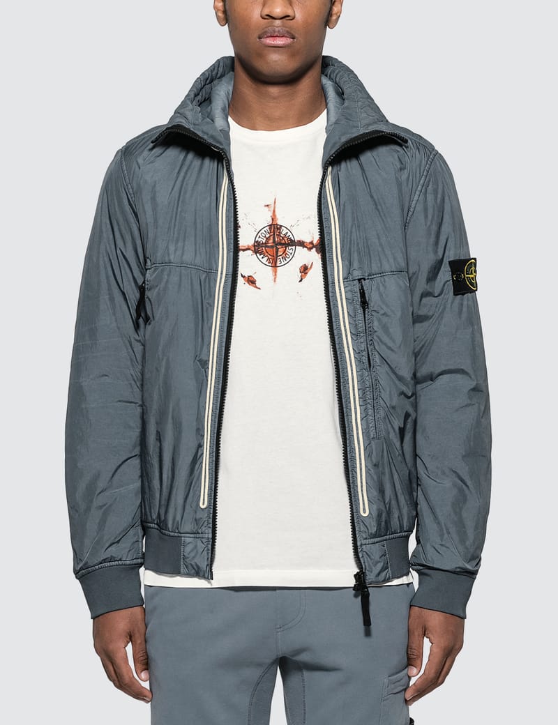 Stone island crinkle reps ny 2024 jacket blue