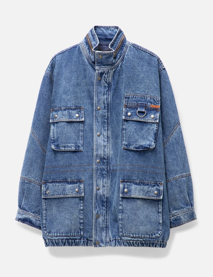 Martine Rose - Denim Parka Jacket | HBX - Globally Curated Fashion and ...