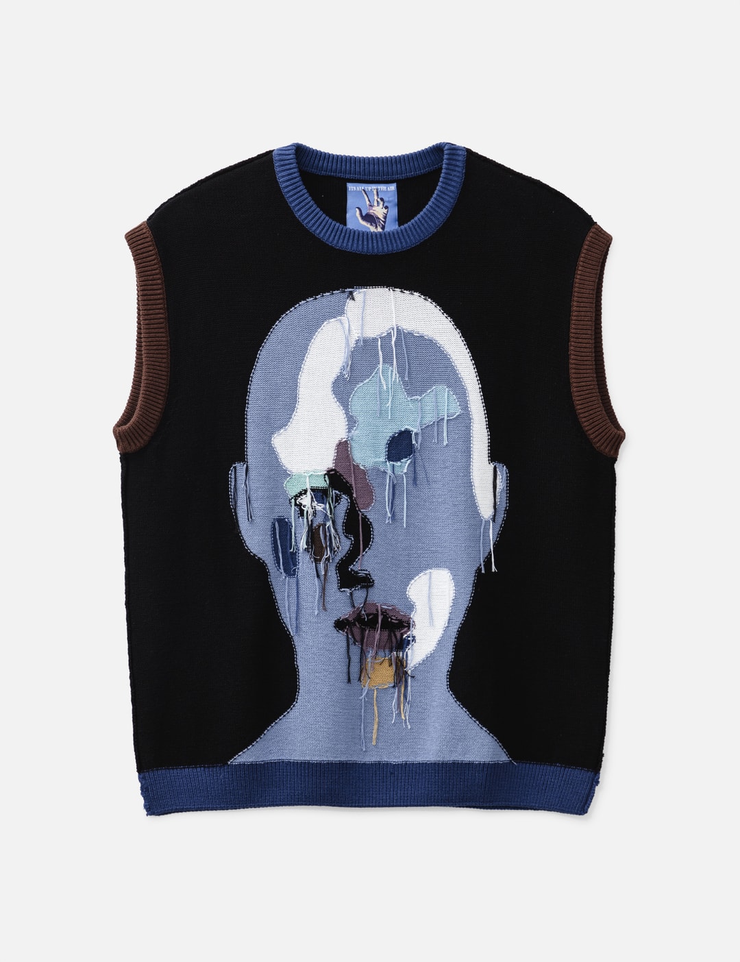 KidSuper - Reverse Knit Patchwork Face Vest | HBX