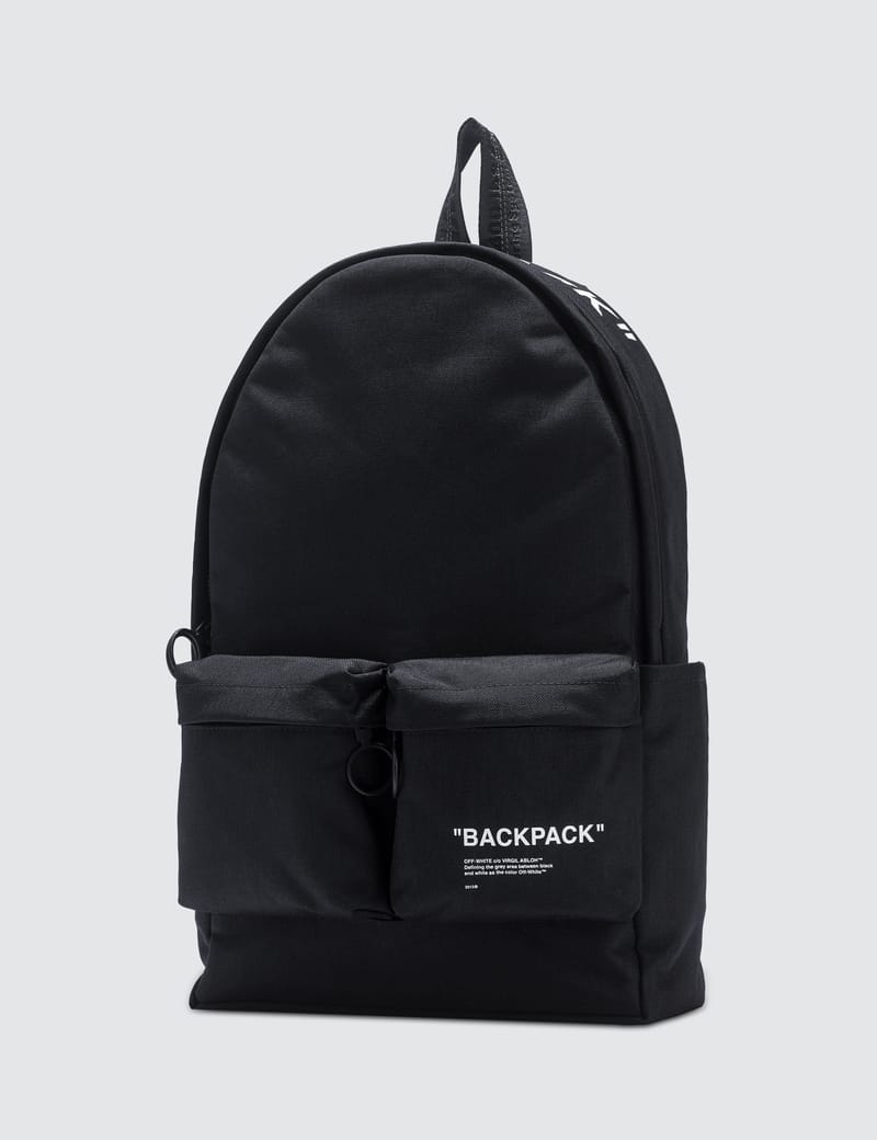 【激レア・美品】OFF-WHITE QUOTE BACKPACK BLACK OFF-WHITE-Quote-Backpack-