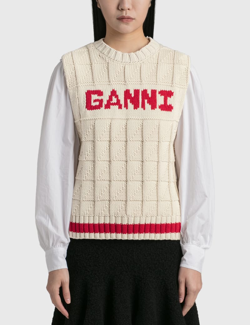 Ganni - Cotton Rope Vest | HBX - Globally Curated Fashion and