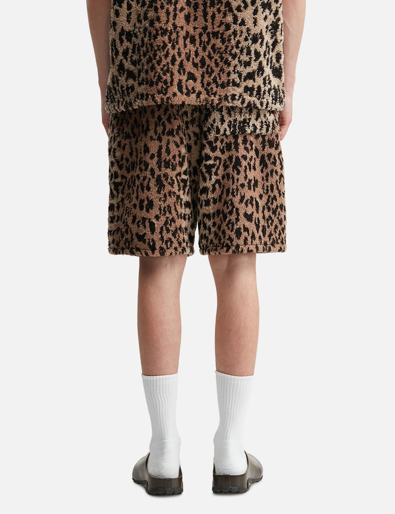 NEIGHBORHOOD NH X Hippopotamus . Terry Cloth Short Pants - leopard