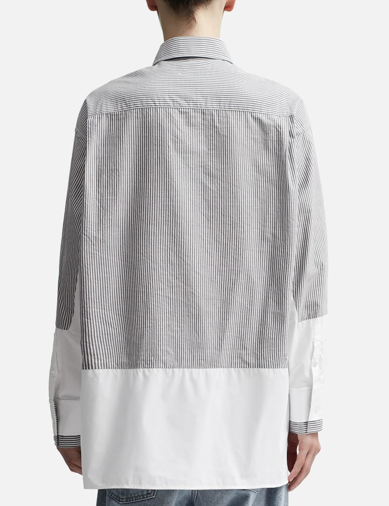 Maison Margiela ストライプ シャツ | ブルー | FARFETCH JP