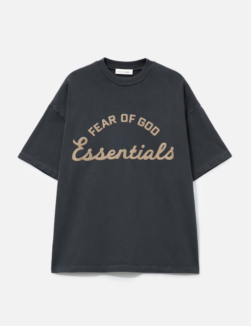 Fear of God Essentials NBA 90'S T-Shirt - Black cotton crewneck
