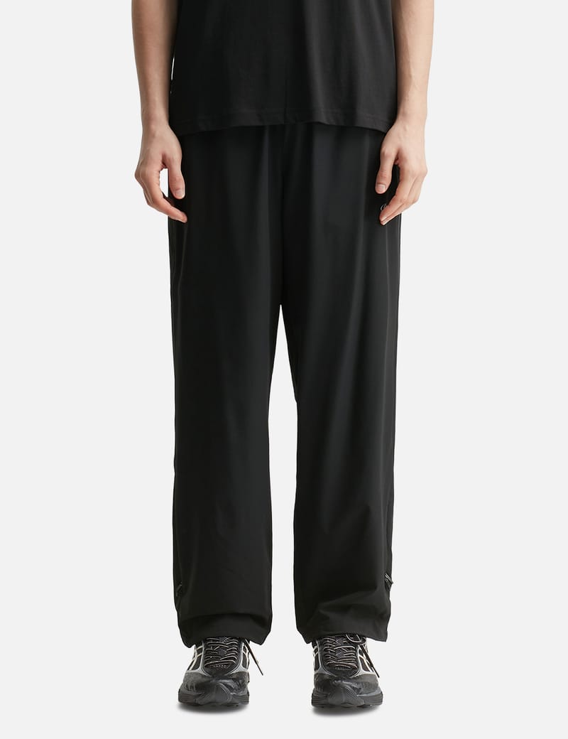 Dime Athletic Zip Pants - Black track pants with zip pockets and