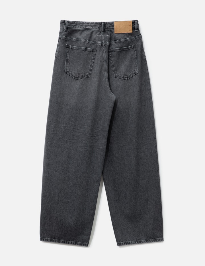 MM6 Maison Margiela - Black Denim Raw Trousers | HBX - Globally Curated ...