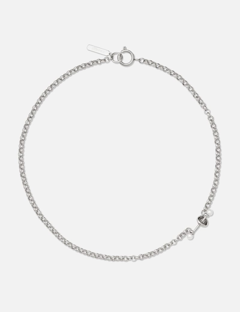 ネックレス・ペンダント Justine Clenquet HOLLY NECKLACE (HOLLYNECKLACE PALLADIUM) Justine Clenquet - Holly pearl necklace