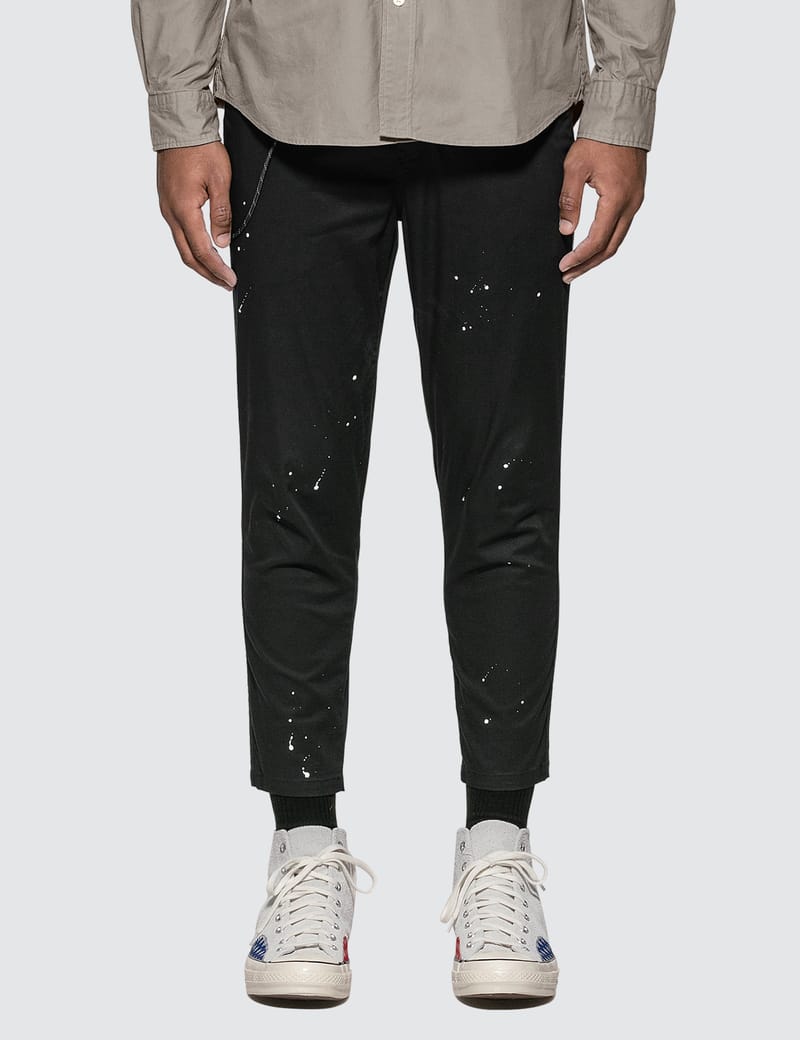 uniform experiment - Carrot Fit Dripping Chino Pants | HBX