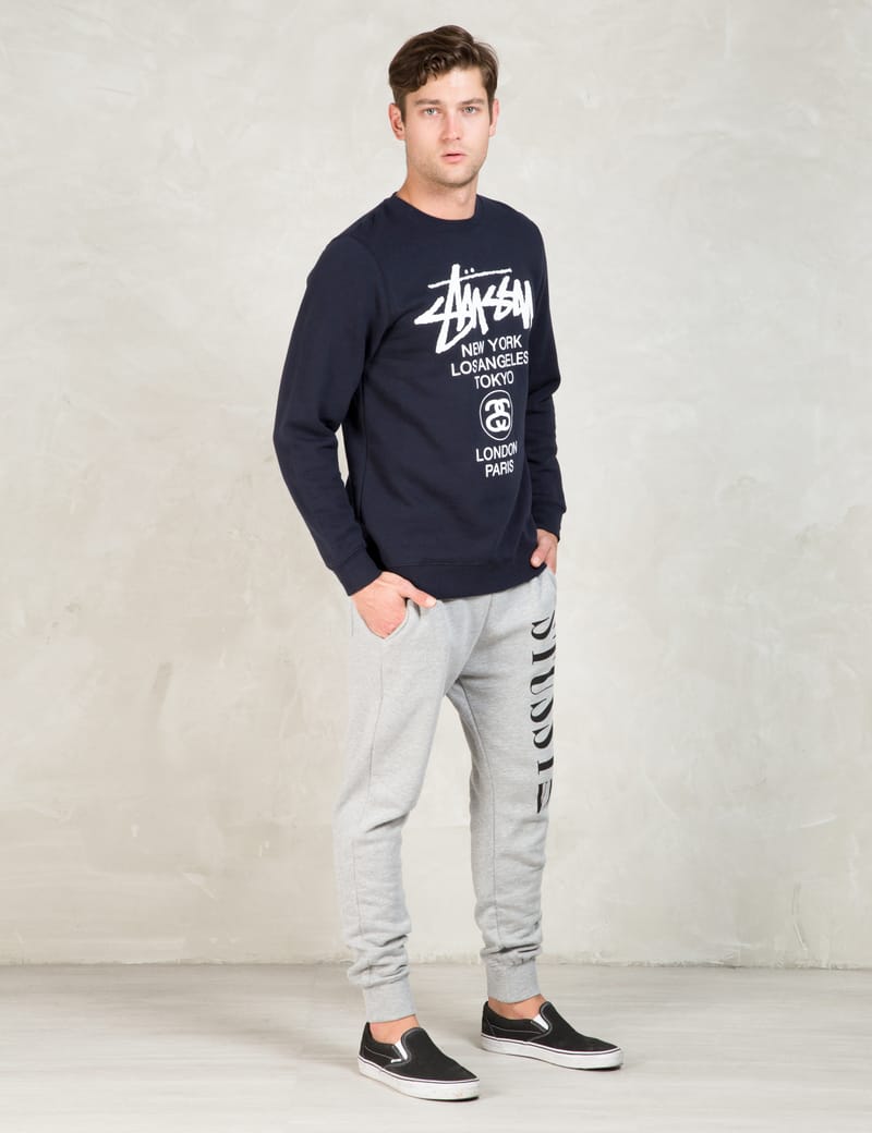 Stüssy - Grey Stussy Vibe Sweatpants | HBX - Globally Curated