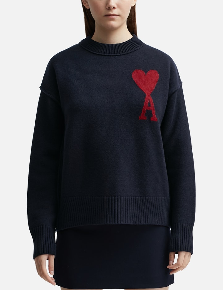 Ami - RED ADC SWEATER | HBX - Globally Curated Fashion and Lifestyle by ...