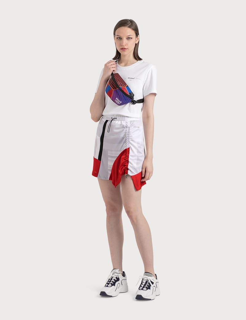 KOCHÉ - Asymmetrical Gathered Skirt | HBX - Globally Curated