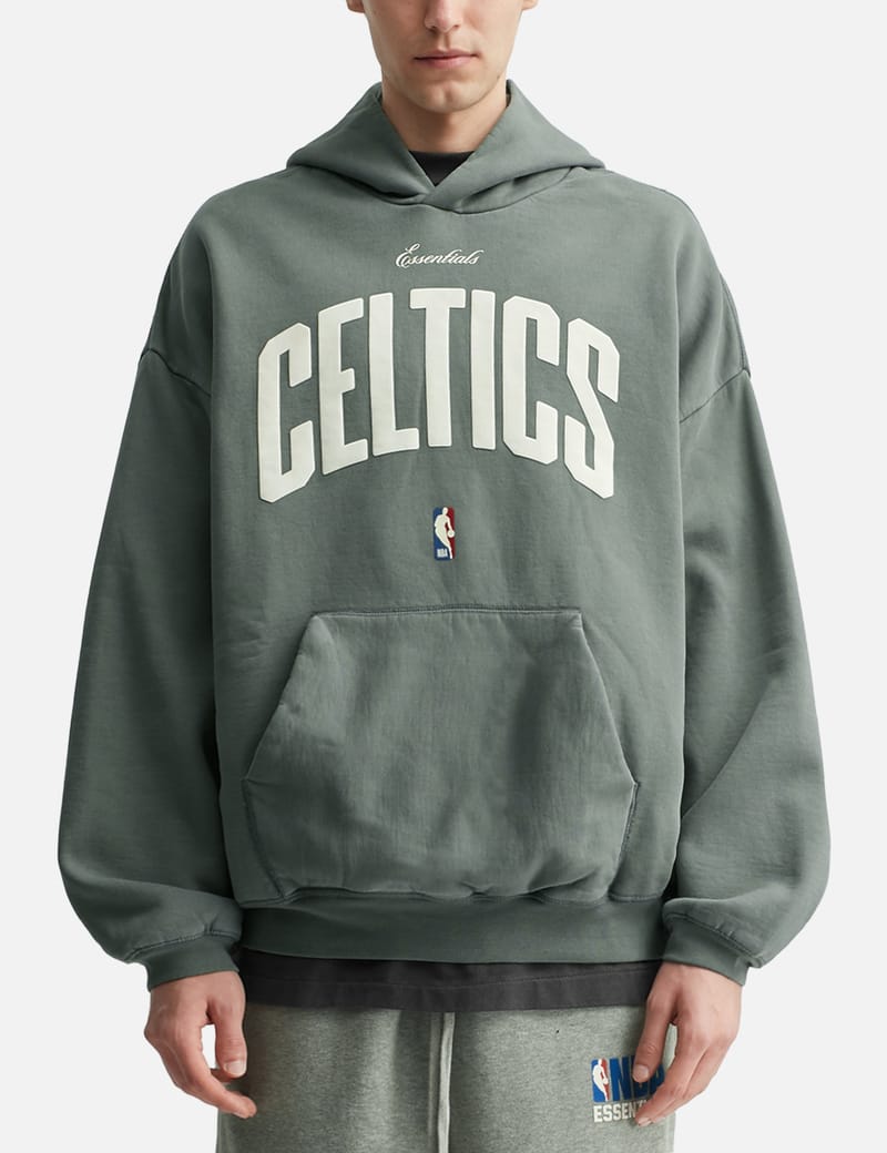 Fear of God Essentials Celtics 90's Hoodie - Balsam green