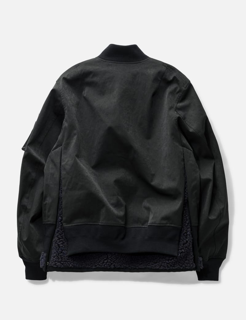 Sacai - Faux Suede Mix Blouson | HBX - Globally Curated Fashion