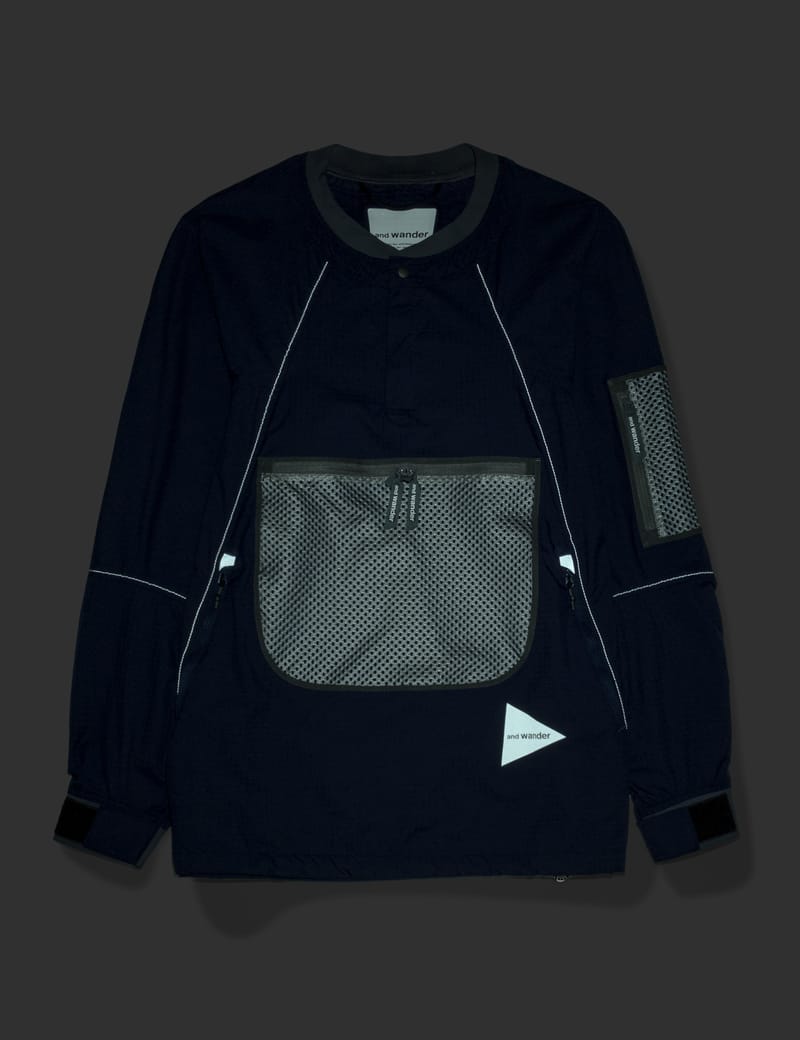 and wander - Breath Rip Pullover Jacket | HBX - Globally