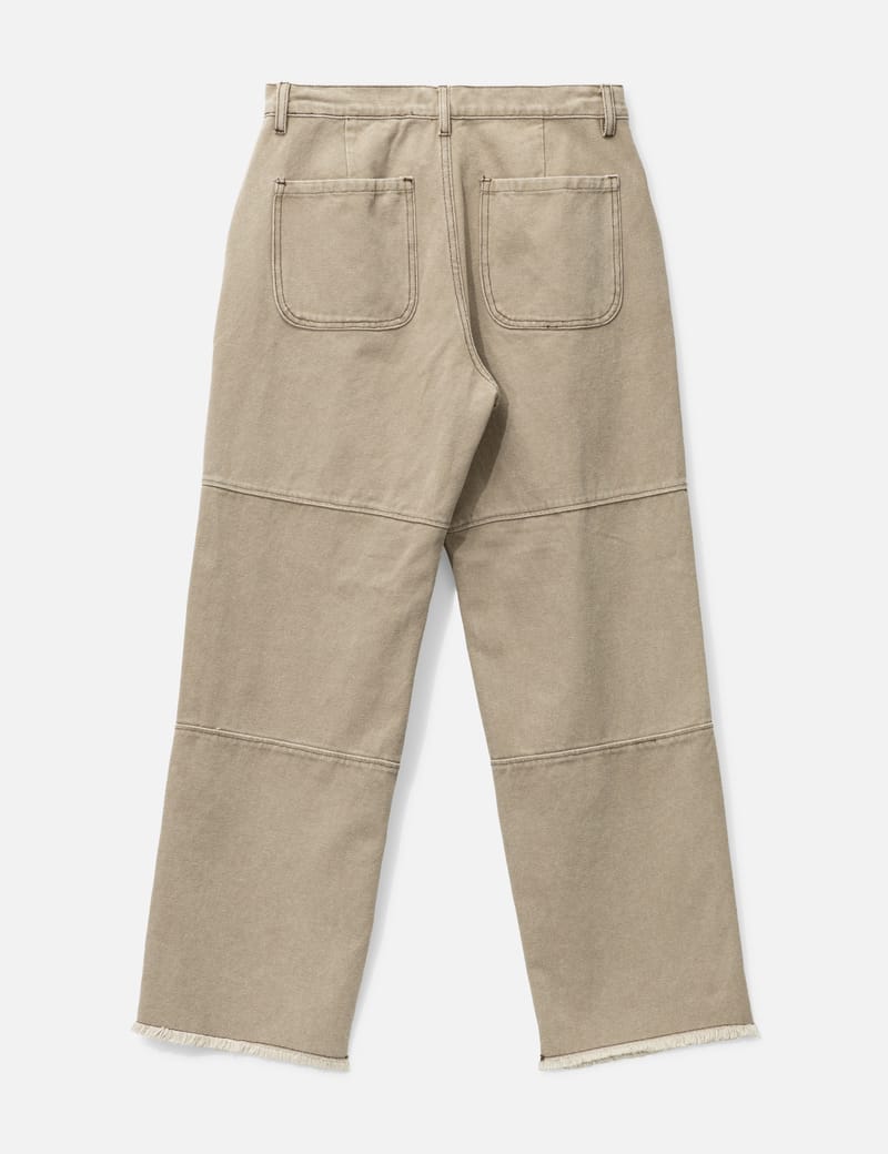 Auralee – Washed Organic Canvas Pants Light Brown