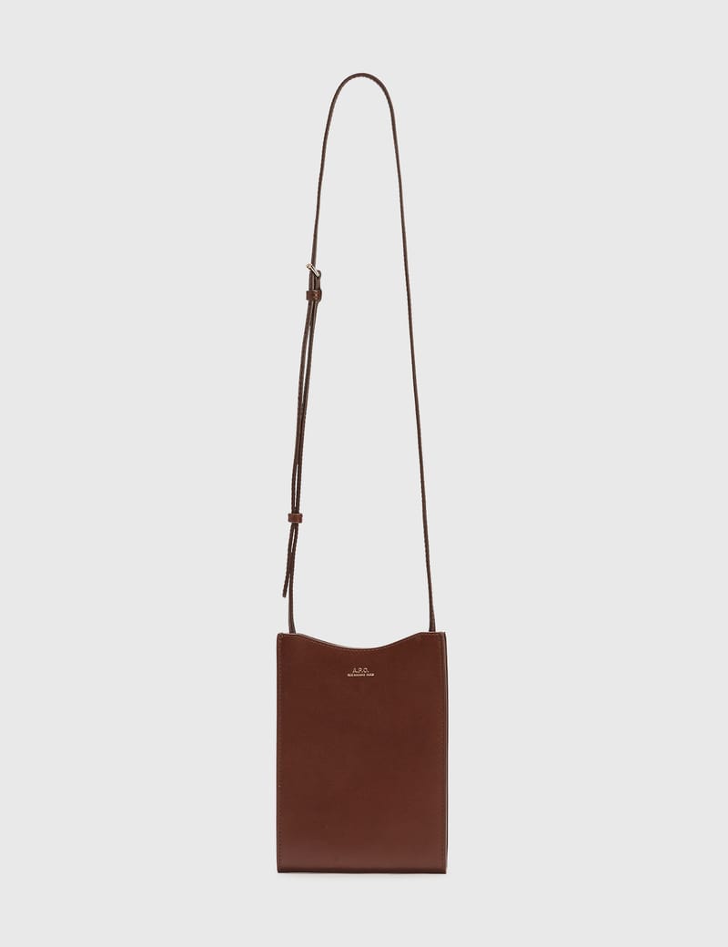 A.P.C｜SHOULDER BAGS (Jamie Large neck(PXBMW H61826 CAI) Jamie neck pouch - Smooth leather - A.P.C. accessories