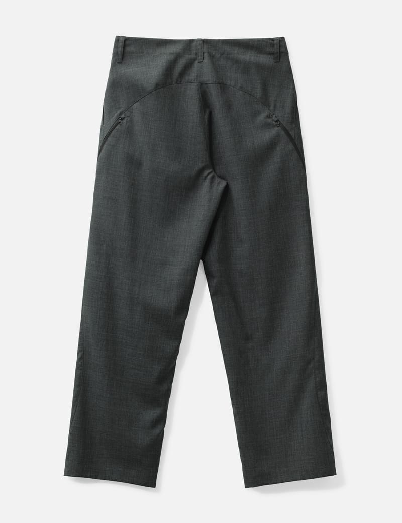 JEONGLI SideZipper SuperFineWool Trouser - Oversized summer wool
