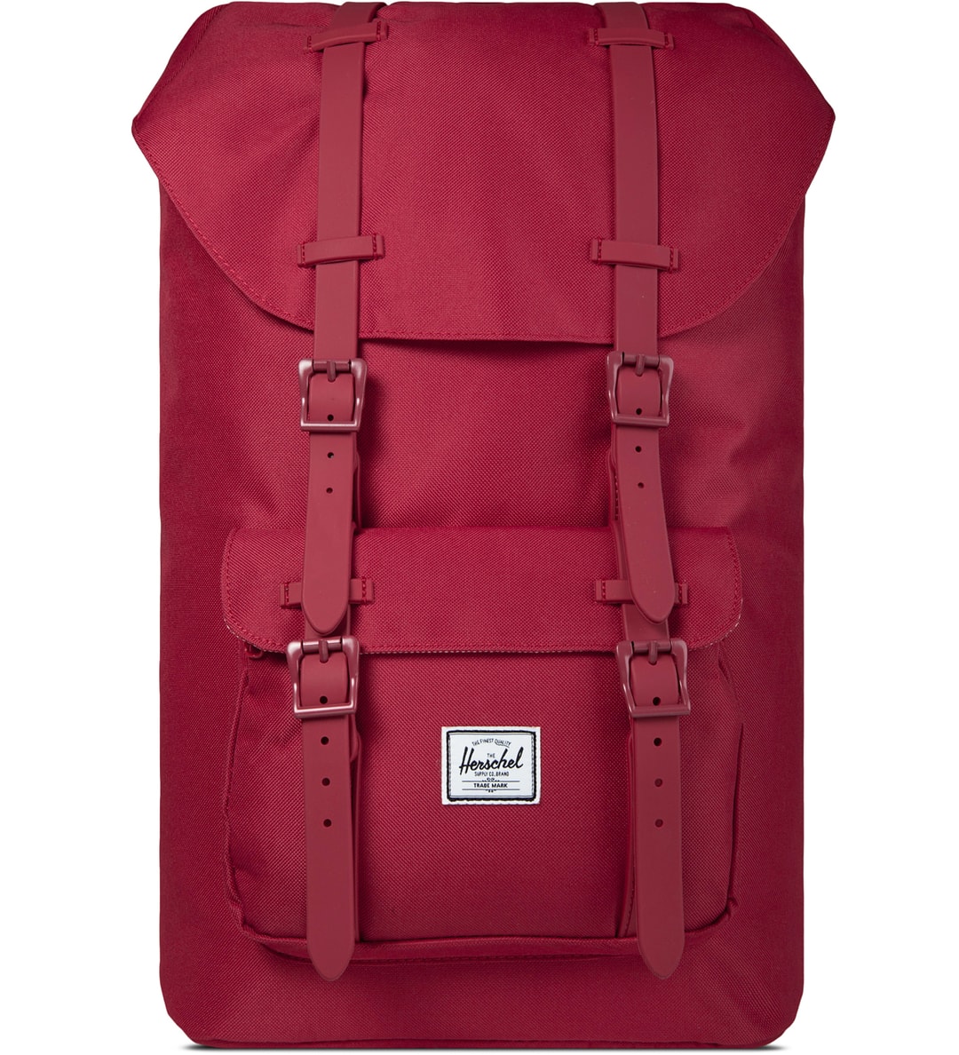 Herschel Supply Co. - Red Rubber Little America Backpack | HBX ...