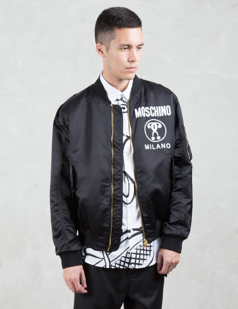 MOSCHINO Moschino Logo Bomber Jacket HBX Globally Curated