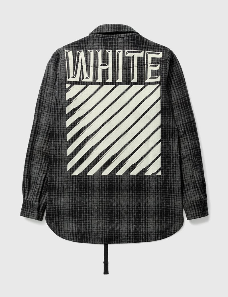 Off-White™ - Off-white Flannel Shirt Jacket | HBX - Globally