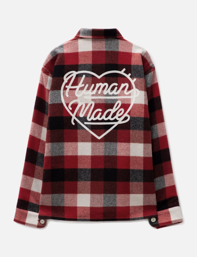 Human Made - WOOL BEAVERBLOCK CHECK SHIRT | HBX - Globally Curated