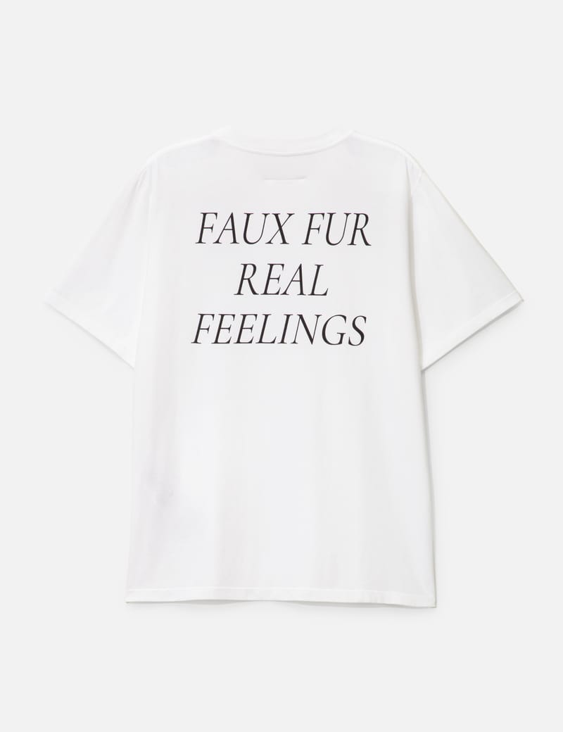 MM6 Maison Margiela - Faux Fur Real Feeling T-shirt | HBX
