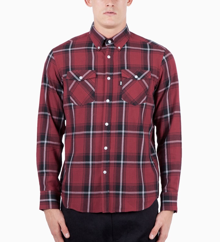 FTC - Red Ombre Plaid Nel B.D Shirt | HBX - Globally Curated