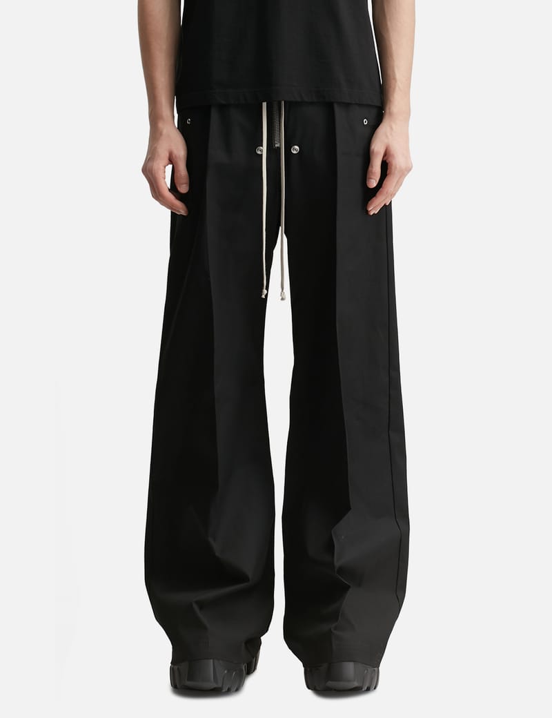 Rick Owens Wide Bela Pants - ドローストリング＆露出ジップのワイド