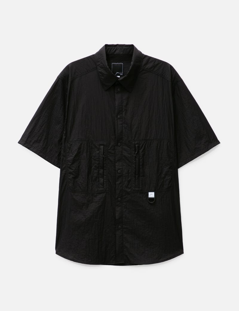 【CAYL】nylon short sleeve hiker shirts / black CAYL - MYLON SHORT SLEEVE HIKER SHIRT | HBX - Globally