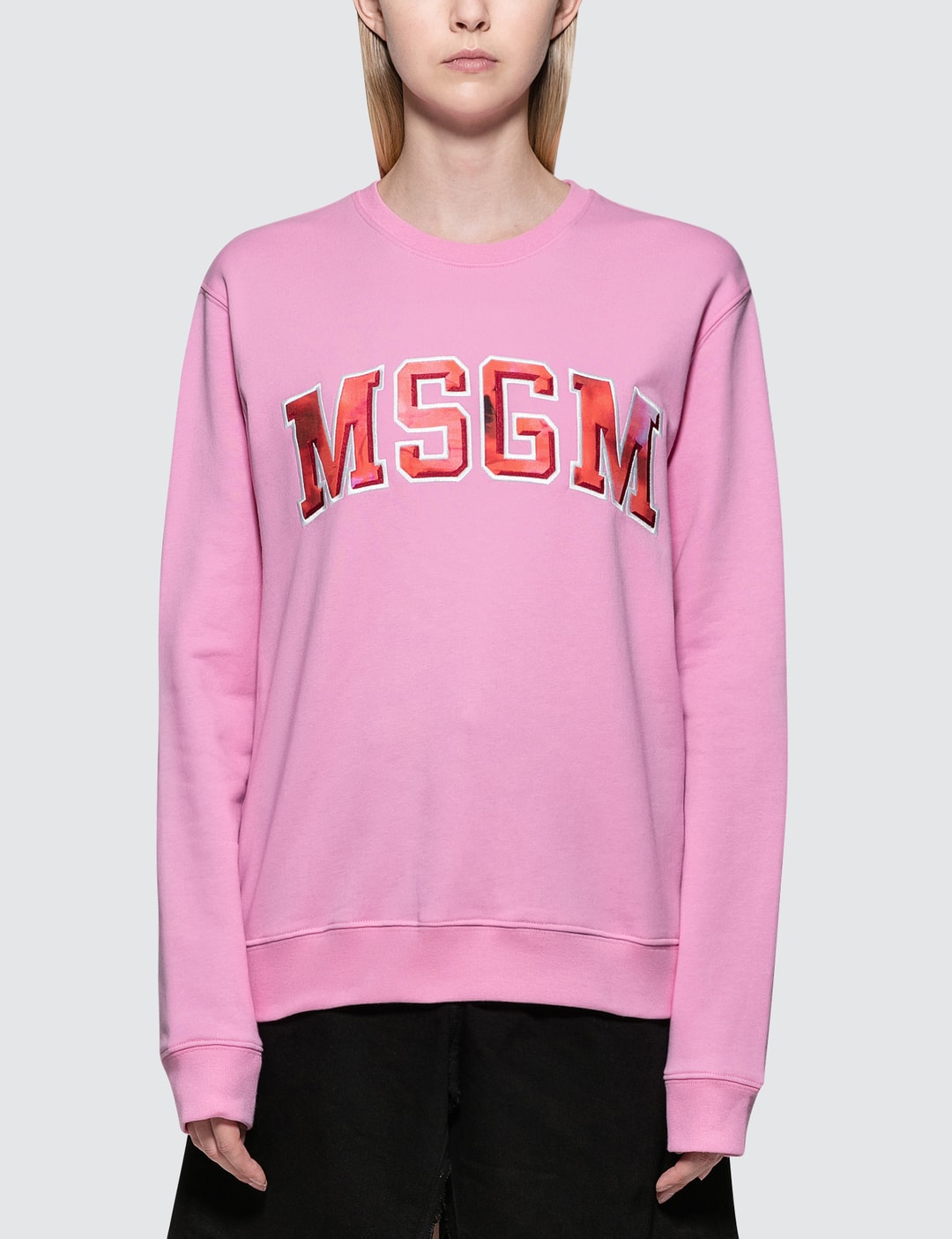 MSGM - Tie-Dye Logo College Sweatshirt | HBX - Globally Curated Fashion ...