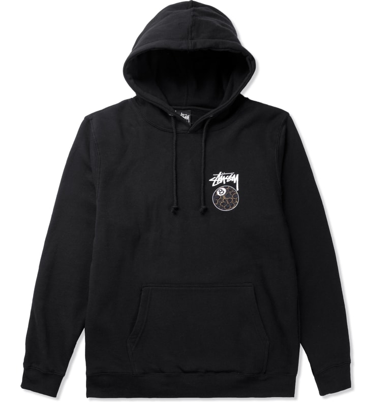Stüssy - Black Gold Flake 8 Ball Hoodie | HBX - Globally