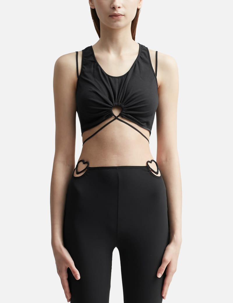 【関税込み】Nensi Dojaka ブラック Heart ボディスーツ Nensi Dojaka - Heart Bodysuit | HBX - Globally Curated