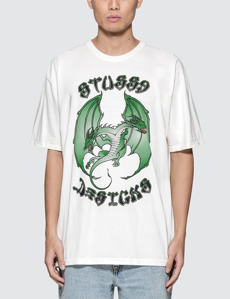 Stüssy - Double Dragon Pig. Dyed T-Shirt | HBX - Globally