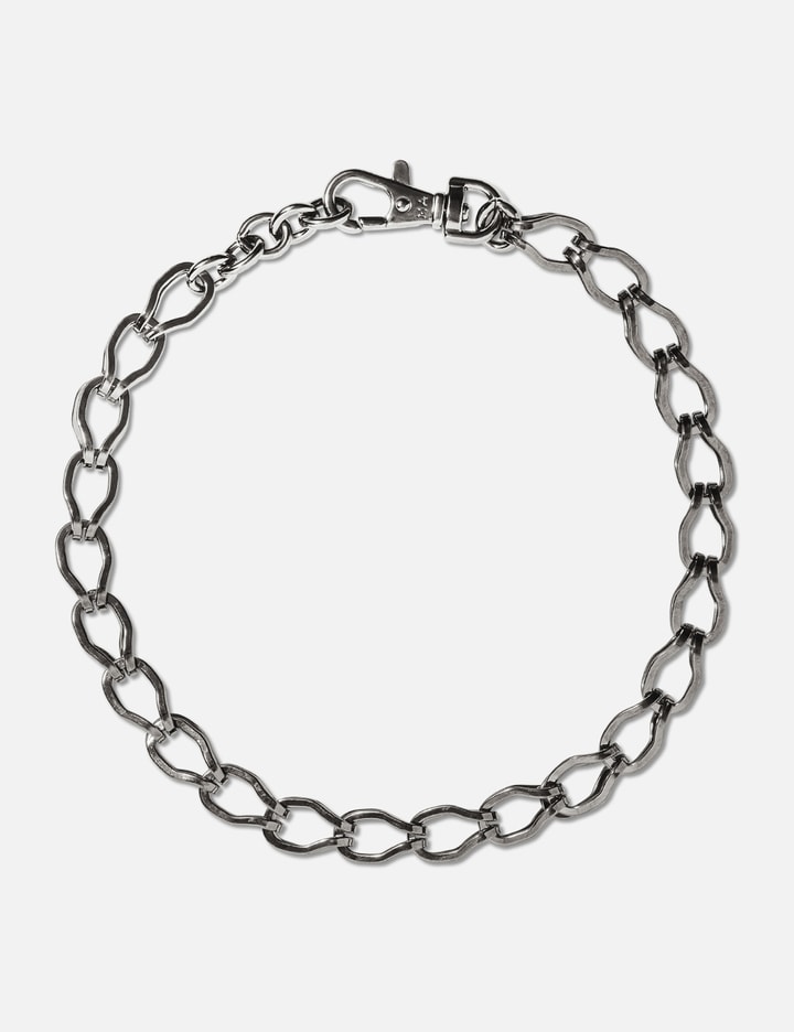 Martine Ali FOX CHAIN - GUNMETAL - Sleek silver-tone chain with clasp ...