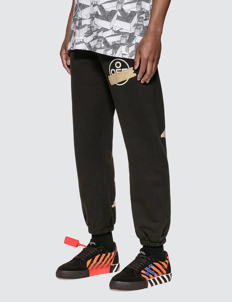 Off white hotsell tape sweatpants