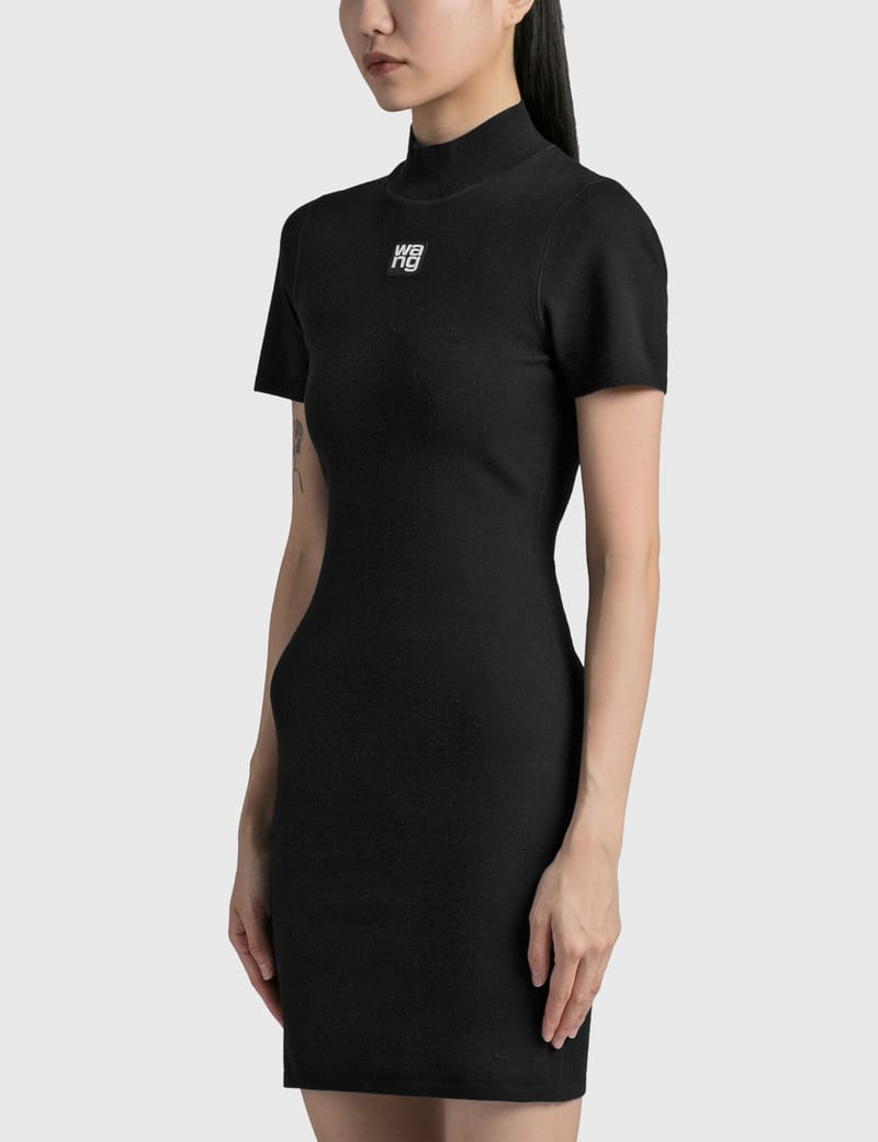 【Alexander Wang 】モックネック ドレス Alexander Wang モックネック ドレス | ブラック | FARFETCH JP