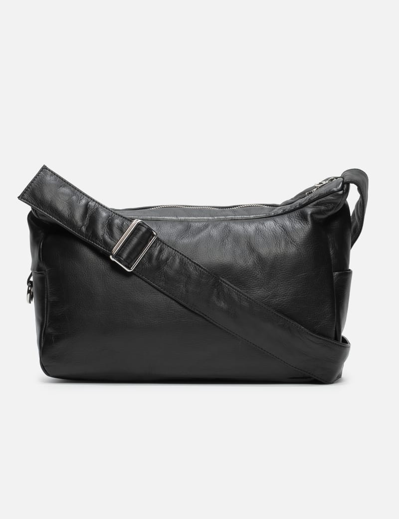 CLESSTE Leather Holiday Bag - Black cowhide crossbody with
